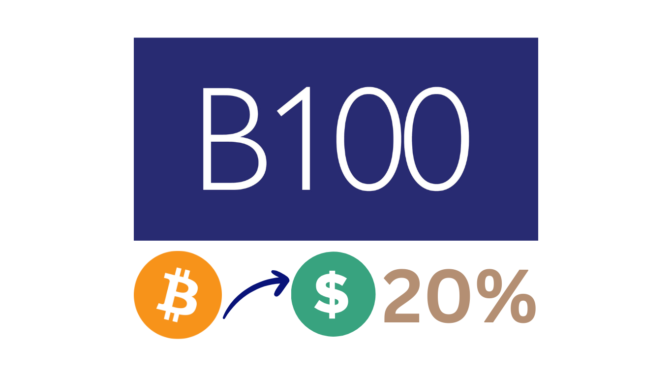 سبد B100 با فروش 5 درصد دیگر از دارایی ها، اکنون 20 درصد از کل دارایی ها را به صورت دلار نگه داری می کند