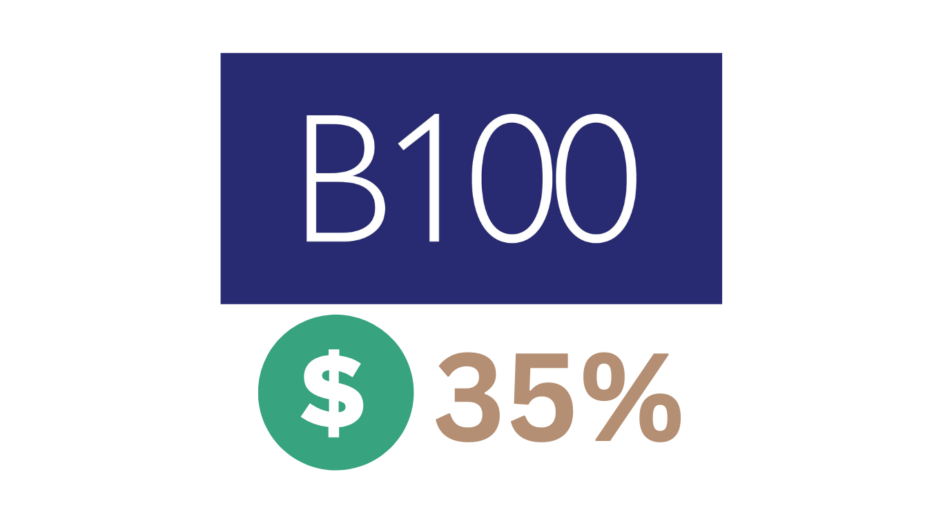 سبد B100 با فروش 5 درصد دیگر از دارایی ها، اکنون 35 درصد از کل دارایی ها را به صورت دلار نگه داری می کند