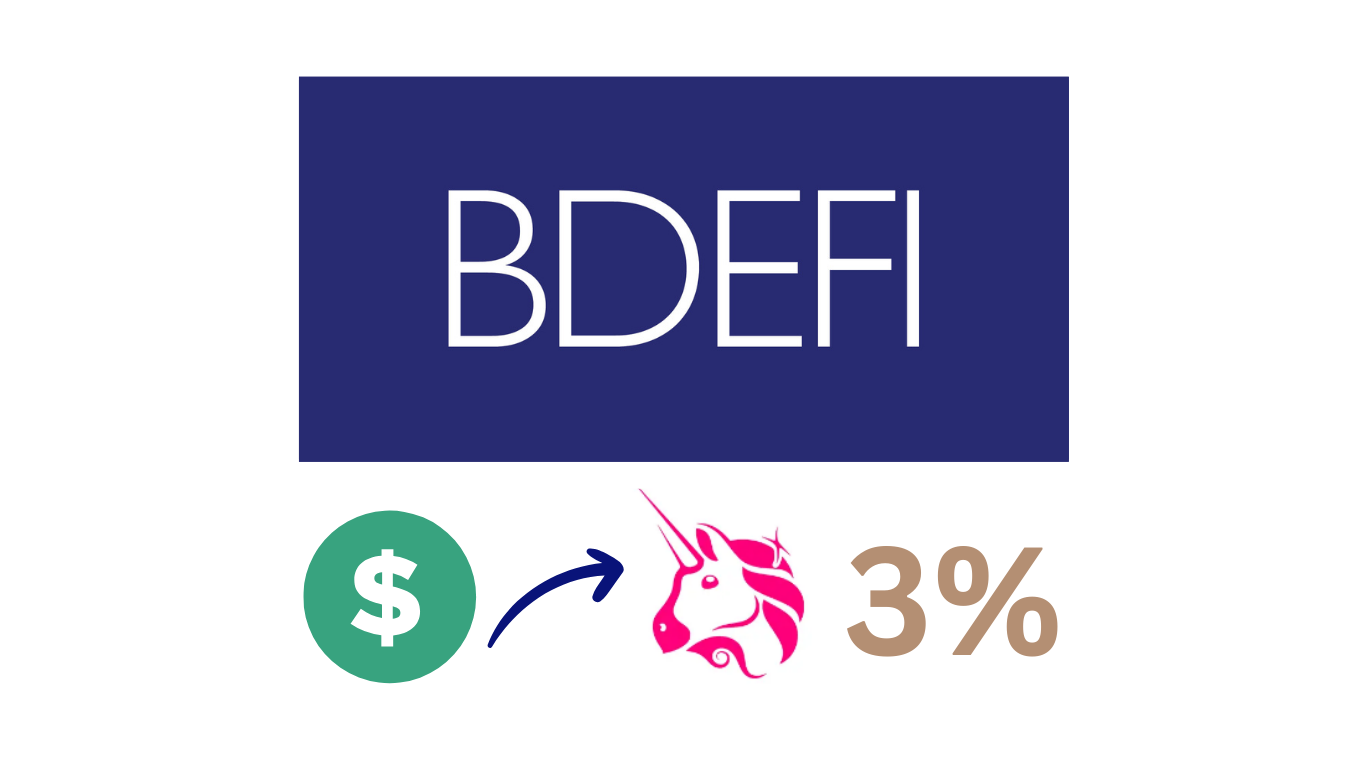 سبد Bdefi سه درصد دیگر بر روی Uniswap بعنوان یکی از بزرگترین های حوزه دیفای سرمایه گذاری کرد